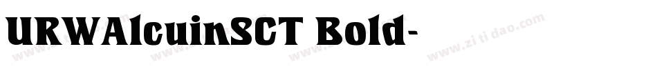 URWAlcuinSCT Bold字体转换